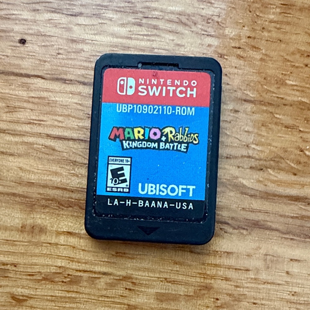 Nintendo Switch Mario + Rabbids Kingdom Battle Cartridge - Black and Blue